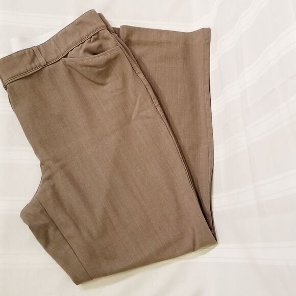 Sag Harbor Taupe Stretch Petite Size 16P - Picture 1 of 10